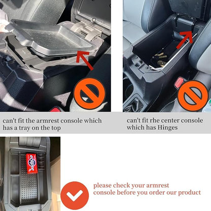 Center Console Organizer Tray Compatible with Toyota RAV4 2013 2014 2015 2016 Storage Box ABS Tray Insert Organizer Glove Pallet