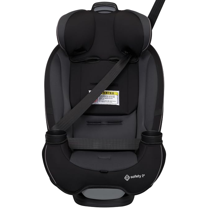 Safety 1st Grow and Go All-in-One Convertible Car Seat, Rear Facing, 5-40 lbs, Forward Facing (30–65 lbs), High Back Booster Seat 40-100 pounds, Black Phantom