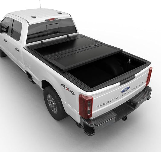 Toptiny Low Profile Flip Up Truck Bed Tonneau Cover Fits 2017-2026 Ford F-250/F-350 Super Duty 6.75' Bed (82")