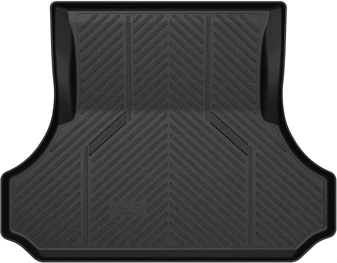 LASFIT Trunk Mat for Dodge Charger 2011-2023, for Chrysler 300 2011-2023, Fit Without Subwoofer, All Weather TPE Custom Fit Car Mats Cargo Liner Cargo Mat, Black