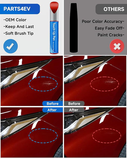 Touch Up Paint Compatible with Toyota Exact Match Touch Up Paint Car Scratch Repair (Radiant Red（3L5）)