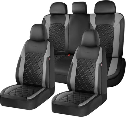 Coverado Car Seat Covers, Seat Covers Full Set, 5 Seats Automotive Seat Cover, Mesh Breathable Seat Protectors, Universal Fit for Most Cars