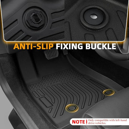 Floor Mats for Jeep Grand Cherokee 2022 2023 2024 2025, 2025 Grand Cherokee Laredo/Overland/Limited/Trailhawk/Summit Reserve/Summit/Altitude Floor Mats, ONLY 5 Seat, NOT WK or L or 4xe, TPE Non-Slip