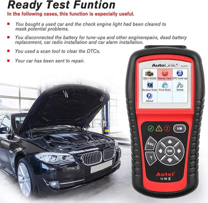 Autel AutoLink AL519 OBD2 Scanner, Professional Mechanic OBDII & CAN Car Diagnostic Scan Tool, Code Reader for Check Engine Light, One-Click Smog Check, DTCs Lookup, Upgraded Ver. of AL319/ MS309
