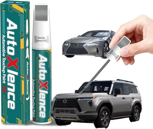 Atomic Silver(1J7) Touch Up Paint Compatible with Lexus Car Paint Pen Scratch Repair Automotive Scratch Remover Fix Exact Color Match