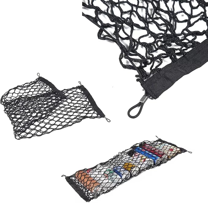 Rear Trunk Envelope Mesh Cargo Net Suitable for 2024 2025 2026 Toyota Land Cruiser 250 1958 Prado Lc250 J250 Rear Trunk Mesh Cargo Storage Net Bag