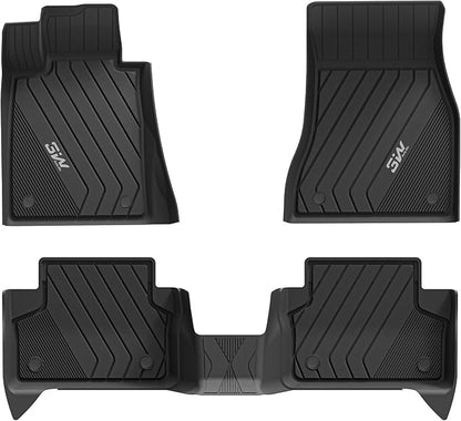 3W Floor Mats Custom Fit for 5 Series BMW 2017-2023 520i 528i 530i 540i 550i M5 G30, All Weather TPE Custom Fit Floor Liner 1st 2nd Rows BMW 5 Series Accessories Full Set Car Mats (Not for GT & 530e)