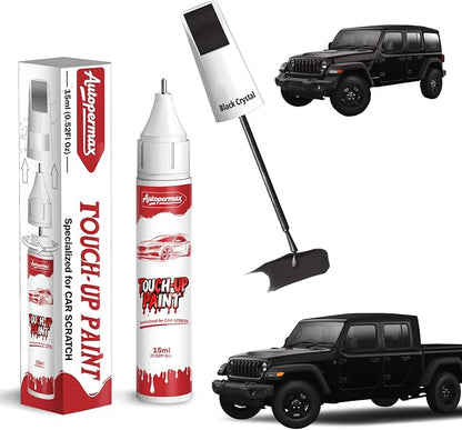 PX8/DX8 Black Crystal Car Touch Up Paint for Jeep, Color Accurate Two-In-One Car Paint Scratch Repair Pen, Professional Scratch Remover for Vehicles Chips and Nicks Scuff