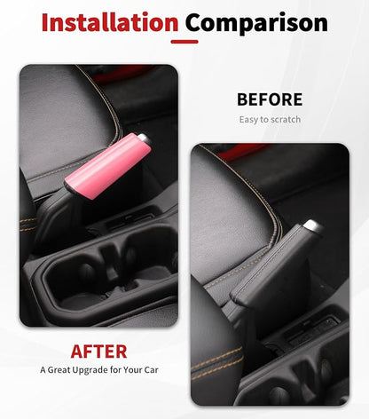 JWWY Interior Trim Kit Dress-Up Kit Decor Set Center Console Gear Shift Dashboard Panel,Door Window Switch Knob Speaker Cover Trim for 2024–2026 Jeep Wrangler JL JLU & Gladiator JT Pink 28pcs