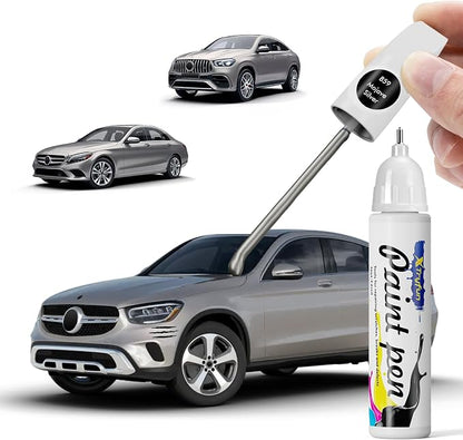 859 Mojave Silver Touch Up Paint Compatible with Mercedes Benz, DIY Car Paint Scratch Repair, Quick & Easy Fix Automotive Scratch Repair for A/AMG/C/E/S/G/CLA/CLS/GLC/GLE/GLS/Maybach