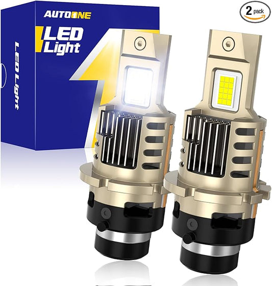 AUTOONE D4S LED Bulb, 900% Brighter, 3 Min Quick Install, 20 Years Lifespan, No Flicker, 99% Compatibility
