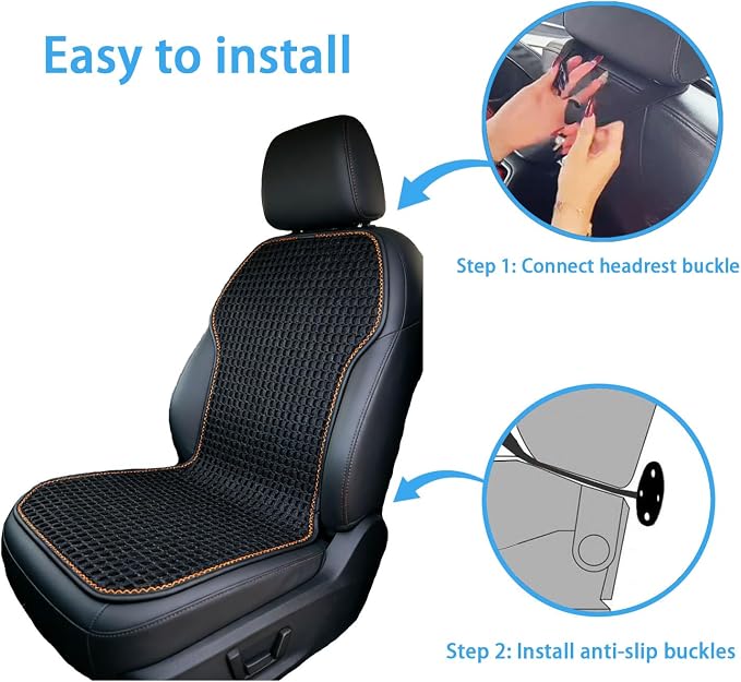 Summer 3D Air Big Mesh Car Seat Cushion Pad,Universal Fit Cooling Breathable and Vent Mesh Car Seat Cushions Cover for Truck SUV Pikup Sedan Accessories 1PCS (Brown)
