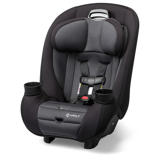Safety 1st Ellaris 3-in-1 Convertible Car Seat, Slim Fit Design, Rear & Forward-Facing, 5-Position Headrest, Travel-Friendly with Machine-Washable Seat Pad, Smokey Haze