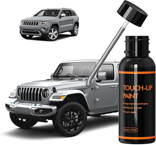 PSC/JSC Billet Silver Touch Up Paint for Jeep, DIY Car Paint Scratch Repair Kit, Automotive Paints, Quick & Easy Fix Scratch Repair for Grand Cherokee/Cherokee/Wrangler/Compass/Patriot