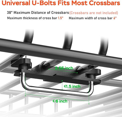 Roof Rack Carrier Basket 51" X 36" X 5" Universal Rooftop Cargo Basket - 200LB Capacity with 15 Cu.Ft Waterproof Bag, Heavy Duty Roof Rack for SUV/Truck/Van Cargo Carrier, Corrosion-Resistant Steel