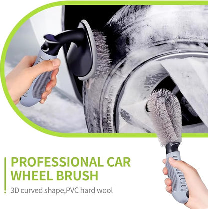 7pcs Car Detailing Brush Kit , Drill Brush Attachments Set, Soft Bristle Car Detailing Cleaning Brushes, Wire Brush Set for Wheel Tire Cleaning, Washing & Cleaning for Wheels, Vehicles & Auto Interior