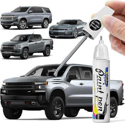 G9K/WA464C Satin Steel Metallic Touch Up Paint Compatible with Chevrolet, DIY Car Paint Scratch Repair, Quick & Easy Fix Automotive Scratch Repair for Chevy Silverado/Equinox/Trax/Tahoe
