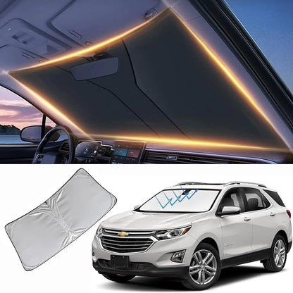 Windshield Sun Shade for Chevy/Chevrolet Equinox Front Window Shades Cover for 2010-2025 2026 Equniox Windshield Sun Visor Protector Car Accessories