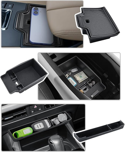 CDEFG 3Pcs for 2026 Mazda CX5 Center Console Organizer for 2026 Mazda CX-5 (S/Select/Preferred/Premium/Premium Plus) Accessory Middle Console Tray Storage Box