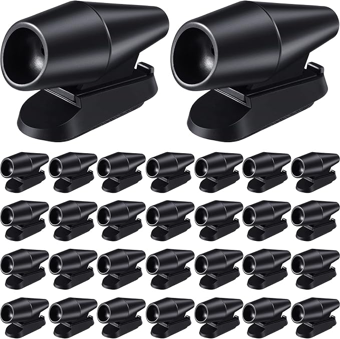 Frienda 30 Pieces Deer Whistles for Vehicles Avoids Collisions, Deer Whistles for Car, Horns for Vehicles Warning Devices with Waterproof Animal Alert for Car and Motorcycle (Black)
