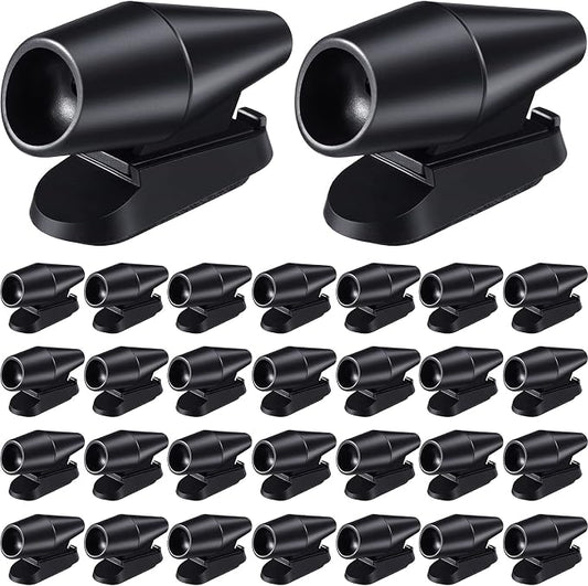 Frienda 30 Pieces Deer Whistles for Vehicles Avoids Collisions, Deer Whistles for Car, Horns for Vehicles Warning Devices with Waterproof Animal Alert for Car and Motorcycle (Black)