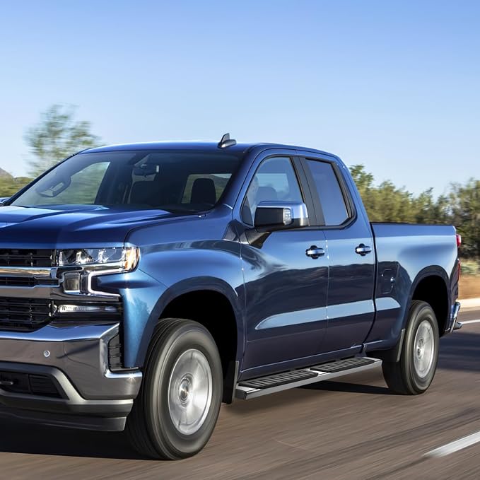 Nilight Running Boards for 2019-2026 Chevy Silverado/GMC Sierra 1500 Double Cab 2020-2026 Silverado/GMC Sierra 2500HD 3500HD 6 Inch Stainless Steel Bolt-on Side Step Nerf Bars