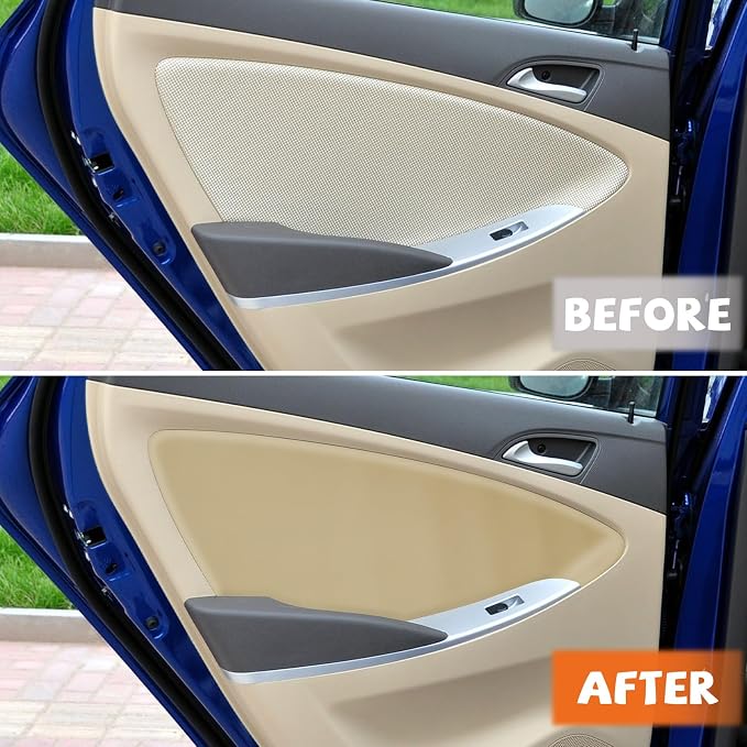 RUIANTE 4pcs Door Panel Cover Trim Replacement Compatible for Accent 2010-2016 Car Interior Accessories (Beige)