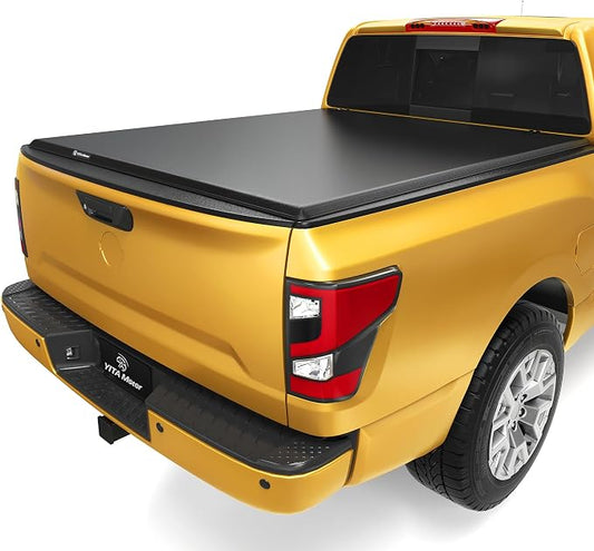 YITAMOTOR Soft Tri-Fold Tonneau Cover Fits for Nissan Frontier(NO México) 5ft Bed 2005-2026, Effortless Installation