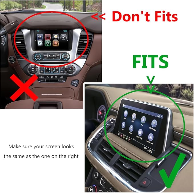 Dash Storage Tray Insert Behind Screen Organizer Storage Accessories fits for 2021 2022 2023 2024 GMC Yukon Chevy Tahoe Suburban（Only Fit for Power Sliding Console ）