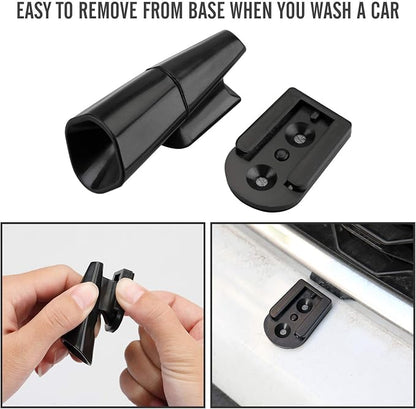 Pack of 4 Deer Whistles Deer Warning Devices, Black