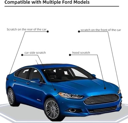 Velocity Blue Metallic(E7/M7423) Car Paint Touch Up Pen Compatible with Ford,2-In-1 Color Accurate Touch Up Car Scratch Repair Paint Exact Match Ford Series Automotive Scratch Remover for Nicks&Chips Repair