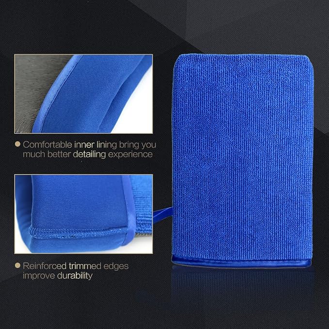 Clay Mitt, AutoCare Fine Grade Clay Bar Mitt Surface Prep Mitt Finish for Car Detailing Alternative Novel Detailing Tool & Kit