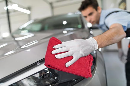 Cotton Shop Towels - Pack of 50 Cleaning Rags 12'' x 14'' - Super Soft and Absorbent Shop Rags for House - Multipurpose Cleaning Towels for Automobiles, Industries, Garage