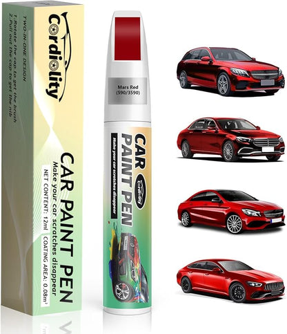 590/3590 Mars Red Touch Up Paint for Mercedes Benz, Color Accurate Car Paint Scratch Repair Pen, Quick & Easy Fix Automotive Chips and Nicks