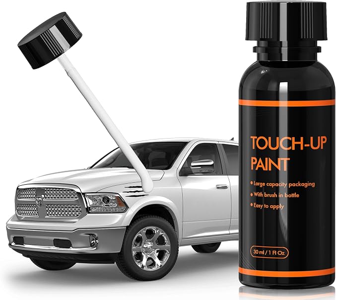PWQ Pearl White Touch Up Paint for Dodge, DIY Car Paint Scratch Repair Kit, Automotive Paints, Quick & Easy Fix Scratch Repair for RAM 1500/2500/3500/4500/5500