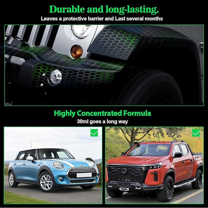 NADAMOO Plastic Restorer for Cars - Back to Black Ceramic Trim Restorer - Automotive DIY Kit for Exterior & Interior Plastic, Bumpers, Vinyl - Instant Black & 6-Month Protection, 50ml with Applicator