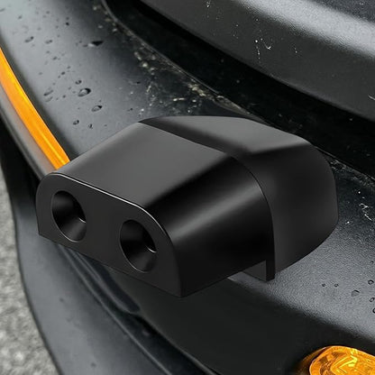 8 PCS Deer Whistles for Car, Deer Warning Device with Adhesive Tapes to Avoid Collisions, Animal Alert Horn Road Safety Whistle for SUVs Trucks Motorcycles, Car Accessories (Black)