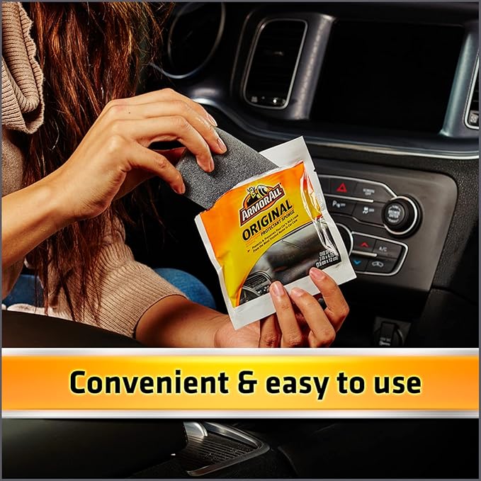 Armor All Protectant Car Sponge, Car Wash Supplies for Cars, Trucks and Motorcycles