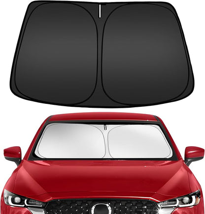 ARISMOTOR Windshield Sun Shade for Mazda CX5 2017-2025 2026, Custom Fit Foldable Front Window Sunshade Sun Visor Protector, Block UV Rays Keep Your Car Cooler
