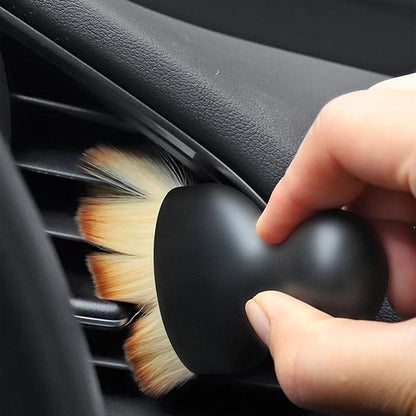 Car Brush, Car Interior Detailing Cleaning Soft Brush for Dashboard, AC Vents, Leather, Scratch-Free (Black,12)