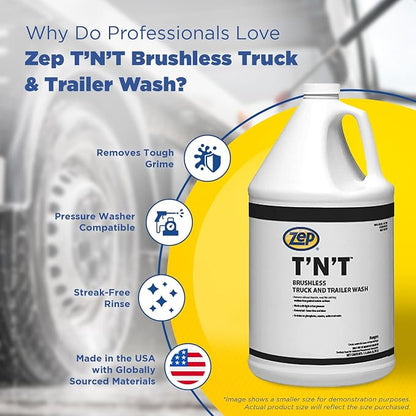 Zep Brushless T'N'T Truck and Trailer Wash - 5 Gallon (1 Pail) 37635