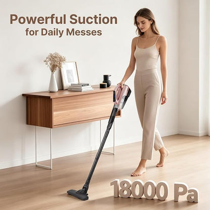 Shop-Vac S4 20V Handheld Vacuum Cordless with Brushless Motor, Rotating Floor Brush, Powerful 18000 Pa Suction Portable Vacuum for Car, Floor & Carpet, Wall-Mounted, LED, Lightweight, Champagne Gold