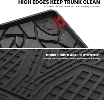 LASFIT Cargo Mat for 2021-2026 Ford Bronco 4-Door TPE Cargo Area Mat Custom Fit Full Coverage Trunk Liner All Weather Protector, Non-Slip