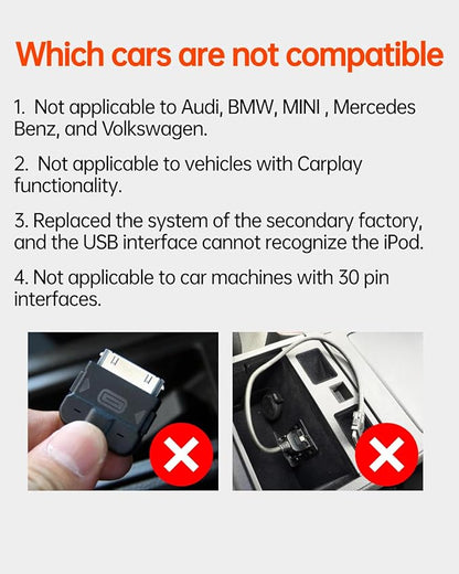 USB Bluetooth 5.3 Car Adapter Compatible for Volvo XC90, XC60, XC40, S60, S80, S90, V90 iPod iPhone Music Interface Connector