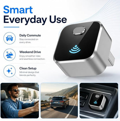 2026 Upgraded Wireless CarPlay Adapter for Acura ADX ILX Integra 2019-2025, Mini Size Plug & Play Adapter, Fast Auto-Connect, iPhone & Android Auto Compatible Car