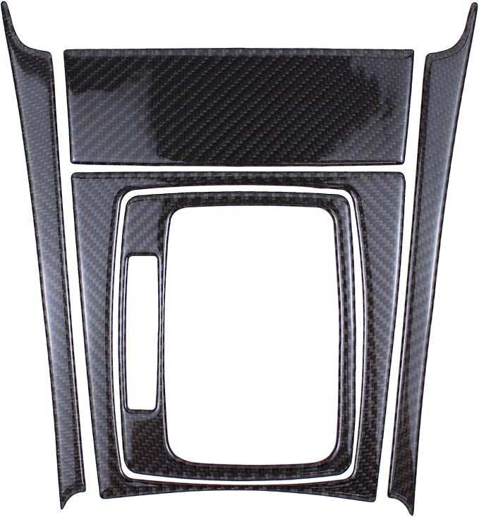 ApplianPar Carbon Fiber Left Hand Center Console Drive Gear Shift Panel Trim Kit for C250 C300 C180 C200 C350 2007-2013