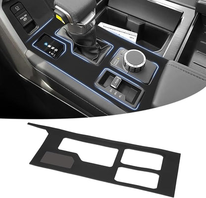 Autorder Central Control Gear Shift Panel Trim Cover for 2022 2023 2024 2025 2026 Toyota Tundra/Sequoia Accessories,Silicone Dashboard Gear Shift Cover Panel for Scratch & Dust Resistant - Black