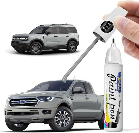 NE Cactus Gray Touch Up Paint Compatible with Ford, DIY Car Paint Scratch Repair, Automotive Paints, Quick & Easy Fix Scratch Repair for Bronco/Ranger/Maverick