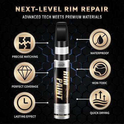 Silver Wheel Paint, Efficient Silver Touch Up Paint for Rim, Quick and Easy Remover Curb Rash, Car Scratch and More, Universal and Color Accurate, Long lasting, Resists Water, Uv Rays