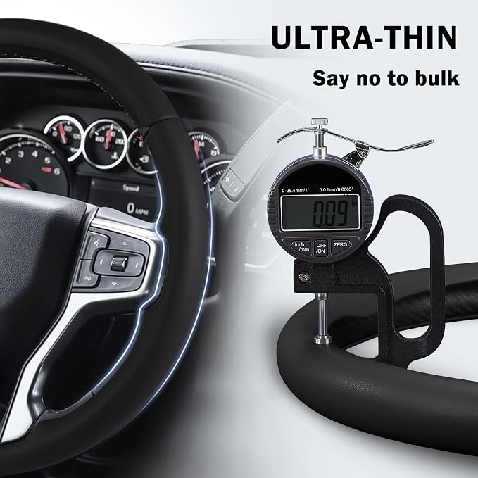Steering Wheel Cover for Chevy Silverado 1500 2019-Present/ 2500 3500 2020-Present/Blazer 2019-Present (Gasoline Models)/ Suburban Tahoe 2021-2024, Car Steering Wheel Cover Accessories for Chevrolet